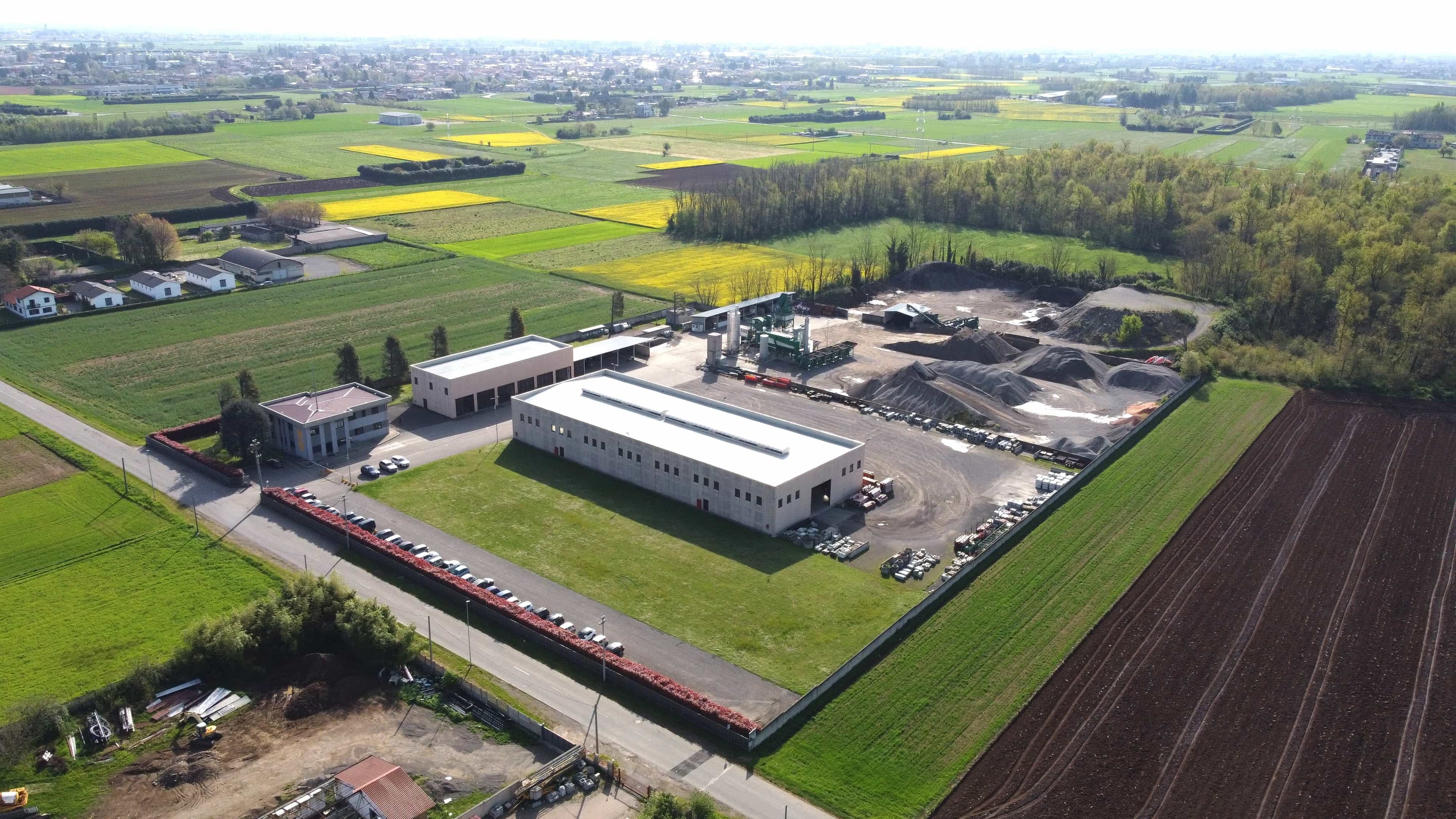 Vista aerea della sede di Impresa RAMELLA